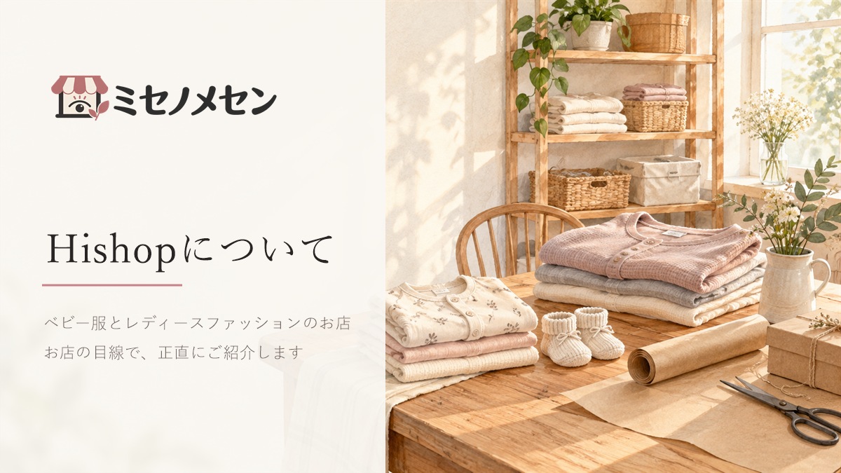 ベビー服とレディースファッションのお店Hishopの紹介